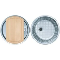 Grohe Store 34 Eurodomo Einbauspüle Komplettset Rondel Ø 43 Cm Edelstahl Glatt