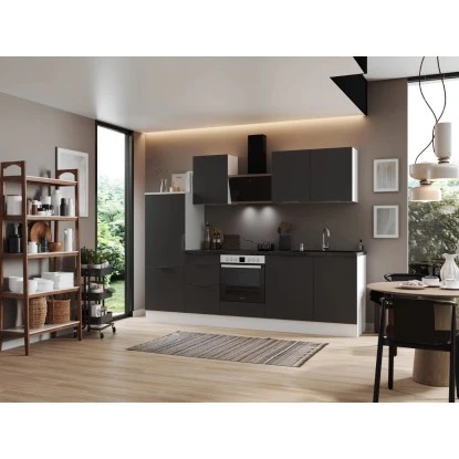 Respekta Selection Küchenzeile Elisabeth RS280WGH 280 Cm Grau-Weiß 1 Respekta Selection Küchenzeile Elisabeth RS280WGH 280 Cm Grau-Weiß