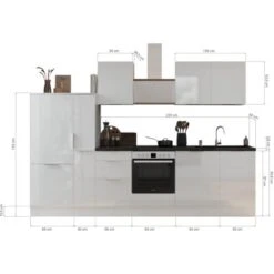 Respekta Selection Küchenzeile Elisabeth RS310WAH 310 Cm Artisan Eiche Nb.-Weiß -Grohe Store 145371 4384 3