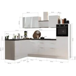 Respekta Selection Winkelküche Elisabeth RSL280HGAH 280 Cm Artisan Eiche Nb-Grau -Grohe Store 145688 4384 2