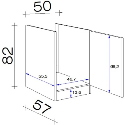 Flex-Well Exclusiv Spülenunterschrank Morena 50 Cm Ohne Arbeitsplatte Basaltgrau 2 Flex-Well Exclusiv Spülenunterschrank Morena 50 Cm Ohne Arbeitsplatte Basaltgrau – Bild 2
