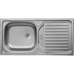 Held Möbel Spülenunterschrank Turin 120 Cm Mit 2 Türen Graphit/Wotaneiche -Grohe Store 189424 11016600 CU 13