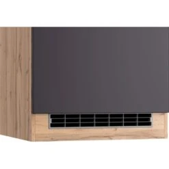 Held Möbel Ofenumbauschrank Turin 60 Cm Graphit/Wotaneiche -Grohe Store 189537 11016600 CU 06