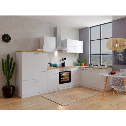 Respekta Winkelküche KBL310WWCG 310 X 172 Cm Weiß-Butcher Nussbaum 1 Respekta Winkelküche KBL310WWCG 310 X 172 Cm Weiß-Butcher Nussbaum