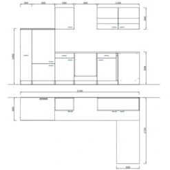 Respekta Winkelküche KBL310WWCG 310 X 172 Cm Weiß-Butcher Nussbaum 19 Respekta Winkelküche KBL310WWCG 310 X 172 Cm Weiß-Butcher Nussbaum -Grohe Store 193 4384 neu KBL310WWCG 04