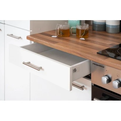 Respekta Winkelküche KBL310WWCG 310 X 172 Cm Weiß-Butcher Nussbaum 13 Respekta Winkelküche KBL310WWCG 310 X 172 Cm Weiß-Butcher Nussbaum – Bild 13