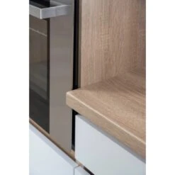 Respekta Küchenzeile GLRP270HESW Grifflos 270 Cm Weiß Hochglanz-Sonoma Eiche -Grohe Store 20 DetailbildArbeitsplatte 1