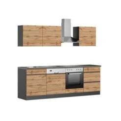 Held Möbel Küchenzeile Turin 240 Cm Wotaneiche-Graphit Mit E-Geräten 23 Held Möbel Küchenzeile Turin 240 Cm Wotaneiche-Graphit Mit E-Geräten -Grohe Store 2180 11016600 1103.6310 1b