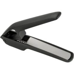 Fackelmann Knoblauchpresse Schwarz-Silber