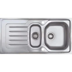 Eurodomo Einbauspüle Onda 100 Cm Edelstahl Glatt