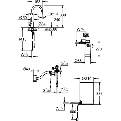 Grohe Standventil Und Boiler Red Mono Größe-M Chrom 9 Grohe Standventil Und Boiler Red Mono Größe-M Chrom – Bild 9