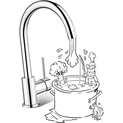 Baliv Küchenarmatur KI-1030 Chrom 4 Baliv Küchenarmatur KI-1030 Chrom – Bild 4