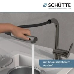 Schütte Spültischarmatur Mit Herausziehbarem Auslauf London Graphit Matt -Grohe Store 4008431000794 2759 15