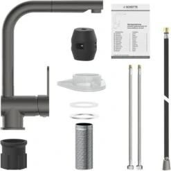 Schütte Spültischarmatur Mit Herausziehbarem Auslauf London Graphit Matt -Grohe Store 4008431000794 2759 4