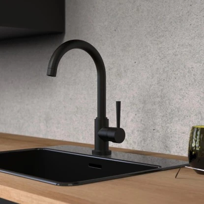 Schütte Design-Spültischarmatur Cornwall Schwarz-Matt 3 Schütte Design-Spültischarmatur Cornwall Schwarz-Matt – Bild 3