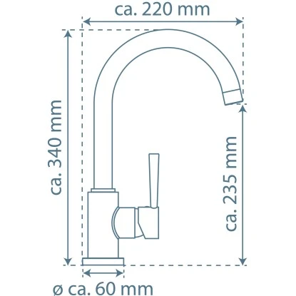 Schütte Design-Spültischarmatur Cornwall Schwarz-Matt 6 Schütte Design-Spültischarmatur Cornwall Schwarz-Matt – Bild 6