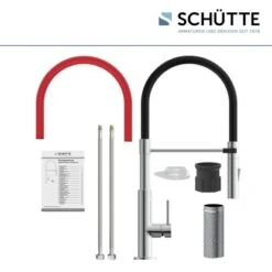 Schütte Spültischarmatur Mit Soft-Touch Schlauch Stilo Chrom-Schwarz 10 Schütte Spültischarmatur Mit Soft-Touch Schlauch Stilo Chrom-Schwarz -Grohe Store 4008431791807 2759 5