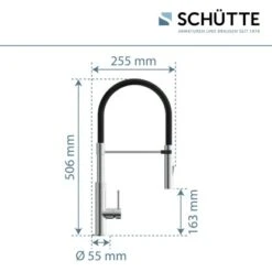 Schütte Spültischarmatur Mit Soft-Touch Schlauch Stilo Chrom-Schwarz 11 Schütte Spültischarmatur Mit Soft-Touch Schlauch Stilo Chrom-Schwarz -Grohe Store 4008431791807 2759 6
