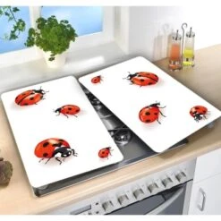 Wenko Herdabdeckplatten Universal Marienkäfer 2er Set Mehrfarbig -Grohe Store 4008838235218 1068 03