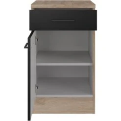 Flex-Well Exclusiv Unterschrank Capri 50 Cm Schwarz Matt-Endgrain Oak 6 Flex-Well Exclusiv Unterschrank Capri 50 Cm Schwarz Matt-Endgrain Oak -Grohe Store 4047584070254 4051 S 03