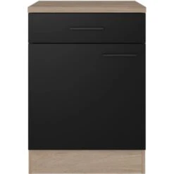 Flex-Well Exclusiv Unterschrank Capri 60 Cm Schwarz Matt-Endgrain Oak 6 Flex-Well Exclusiv Unterschrank Capri 60 Cm Schwarz Matt-Endgrain Oak -Grohe Store 4047584070278 4051 S 01