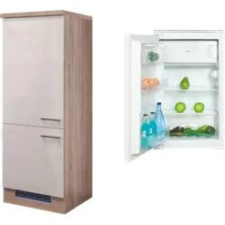 Flex-Well Exclusiv Kühlschrank-Umbau Orlando Mit Kühlschrank PKM KS 120.4A+ EB -Grohe Store 4051 g 60 102 000 nepal 2
