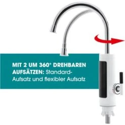 Easymaxx Warm Und Kaltwasserarmatur Mit Integriertem Durchlauferhitzer 3600 W -Grohe Store 4052926017378 4257 15 AI