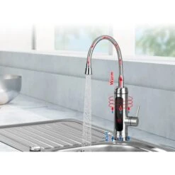 Maxxmee Warm Und Kaltwasserarmatur Mit Integrierter Heizspirale Edelstahl 3600 W -Grohe Store 4052926049744 4257 09 A