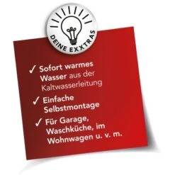 Maxxmee Warm Und Kaltwasserarmatur Mit Integrierter Heizspirale Edelstahl 3600 W -Grohe Store 4052926049744 4257 12 AI
