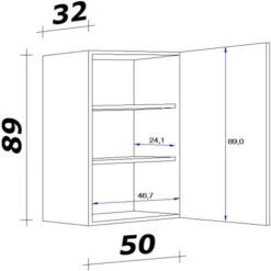 Flex-Well Oberschrank 50 X 89 Cm Arizona San Remo Eiche 5 Flex-Well Oberschrank 50 X 89 Cm Arizona San Remo Eiche -Grohe Store 452612 4051 5 5
