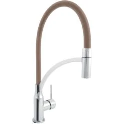 AquaSu Einhebelmischer Küchenarmatur Lago Plus Chrom-Mocca