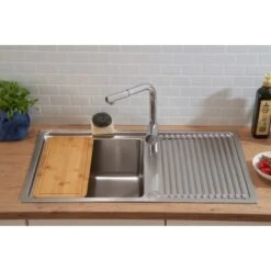 Respekta Einbauspüle Chicago 86 Cm X 50 Cm Edelstahl 31 Respekta Einbauspüle Chicago 86 Cm X 50 Cm Edelstahl -Grohe Store 45546 4384 CHICAGO86X50 12