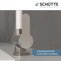 Schütte Küchenarmatur Rio Edelstahloptik-Weiß -Grohe Store 473319 2759 003