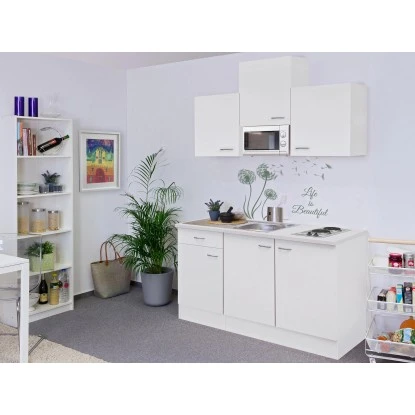 Flex-Well Classic Singleküche Wito 150 Cm Breit Weiß 1 Flex-Well Classic Singleküche Wito 150 Cm Breit Weiß
