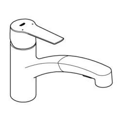 Grohe QuickFix Spültischarmatur Start Chrom Mit Ausziehbarer Dualbrause 24 Grohe QuickFix Spültischarmatur Start Chrom Mit Ausziehbarer Dualbrause -Grohe Store 5036777 Z02