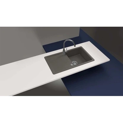 Granitspüle Altena D-100 Inkl. Küchenarmatur Simi 50 Cm X 86 Cm Onyx 4 Granitspüle Altena D-100 Inkl. Küchenarmatur Simi 50 Cm X 86 Cm Onyx – Bild 4