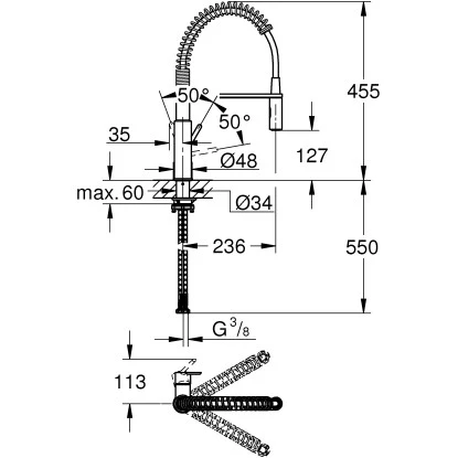 Grohe QuickFix Einhand-Spültischbatterie Get Chrom 3 Grohe QuickFix Einhand-Spültischbatterie Get Chrom – Bild 3
