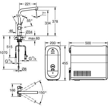 Grohe L-Auslauf Starter Kit Blue Home Chrom 3 Grohe L-Auslauf Starter Kit Blue Home Chrom – Bild 3