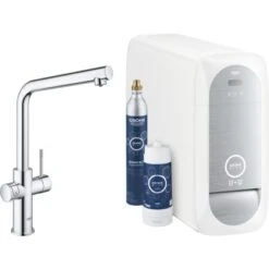 Grohe L-Auslauf Starter Kit Blue Home Chrom