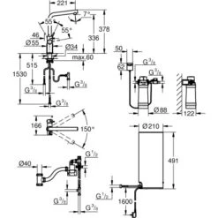 Grohe L-Auslauf Armatur Und Boiler Red Duo L-Size Supersteel -Grohe Store 5288311 4520 100025162 1