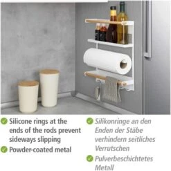 Wenko Küchenregal Magna Magnetisches Regal Zur Befestigung Ohne Bohren Weiß 15 Wenko Küchenregal Magna Magnetisches Regal Zur Befestigung Ohne Bohren Weiß -Grohe Store 548534 1068 04