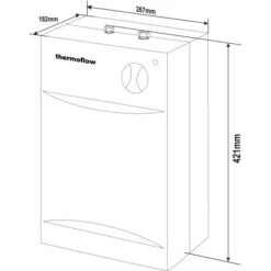 Thermoflow Untertischspeicher UT5ATF 5 Liter Mit Anti-Tropf Funktion -Grohe Store 559035 2929 1