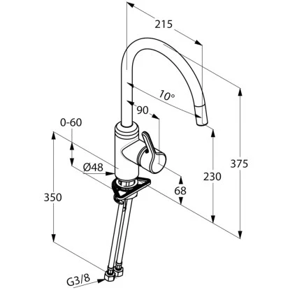 Kludi Küchenarmatur Bingo Star Höhe 37,5 Cm 2 Kludi Küchenarmatur Bingo Star Höhe 37,5 Cm – Bild 2