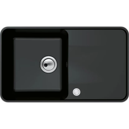 Miló Einbauspüle Granitverbundstoff Piu 78 Schwarz 1 Miló Einbauspüle Granitverbundstoff Piu 78 Schwarz