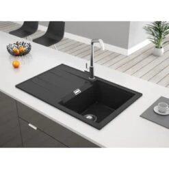 Miló Einbauspüle Granitverbundstoff Piatto 78 Graphit -Grohe Store 5903140018315 30