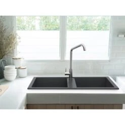 Miló Einbauspüle Granitverbundstoff Blissano 76 Graphit -Grohe Store 5903140019411 2.png