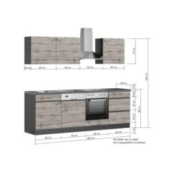 Held Möbel Küchenzeile Turin 240 Cm Wotaneiche-Graphit Mit E-Geräten 24 Held Möbel Küchenzeile Turin 240 Cm Wotaneiche-Graphit Mit E-Geräten -Grohe Store 62180 11016600 1103.6310 5
