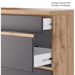 Held Möbel Küchenzeile Turin 360 Cm Graphit-Wotaneiche Mit E-Geräten -Grohe Store 64970 11016600 1126.6311 8