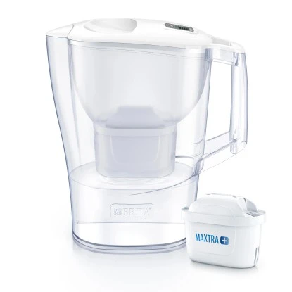 Brita Wasserfilter Aluna Cool Weiß Frosted 2,4 L 1 Brita Wasserfilter Aluna Cool Weiß Frosted 2,4 L