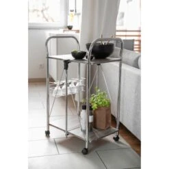 Wenko Servierwagen Liky Holzdekor Zusammenklappbar -Grohe Store 686865 1068 08
